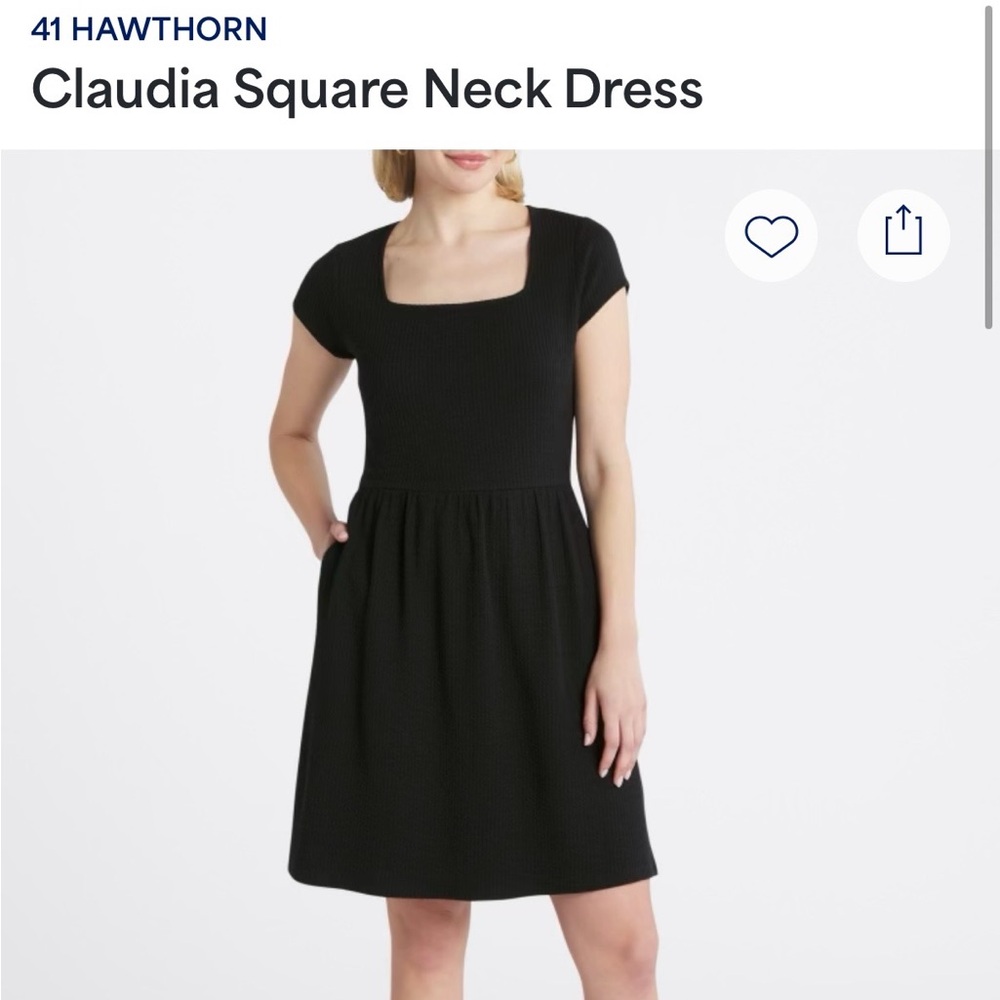 41 Hawthorm square neck Black Women's Dress